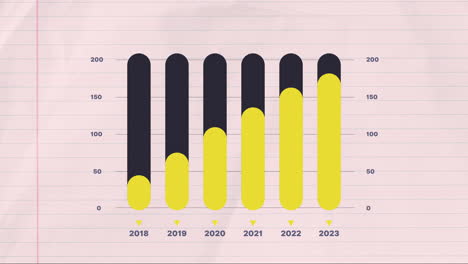 infografía de crecimiento de la empresa 2023 gráfico de barras