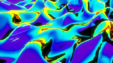 wave hologram rainbow futuristic background able to loop seamless 4k