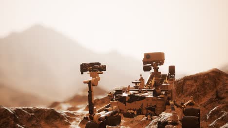 Curiosidad-Mars-Rover-Explorando-La-Superficie-Del-Planeta-Rojo