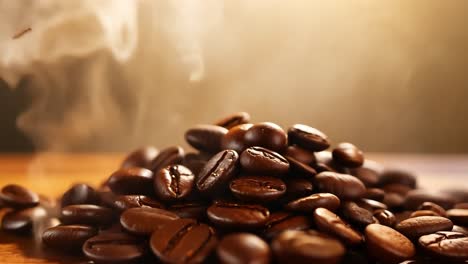 close up of coffee beans