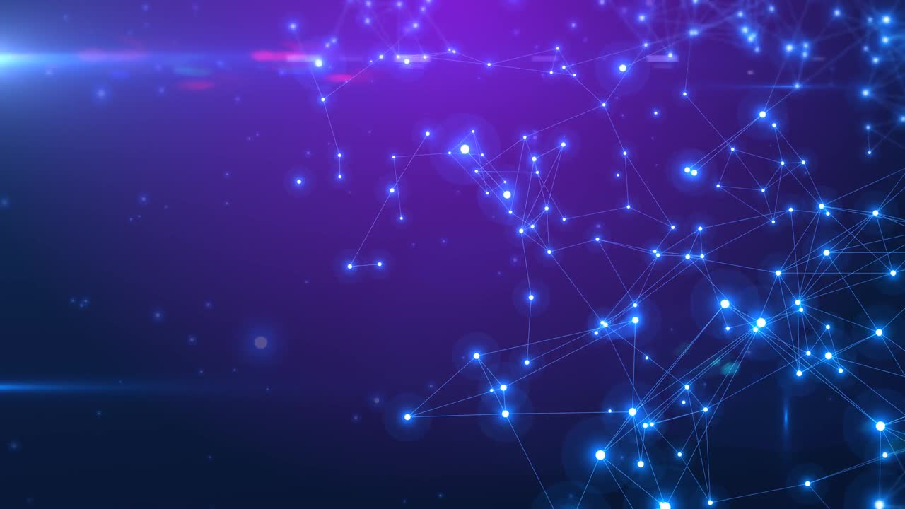 líneas de seguridad cibernética abstractas y sistema de nodos de matriz