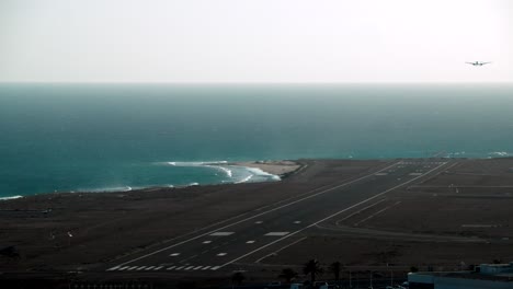 the plane is landing