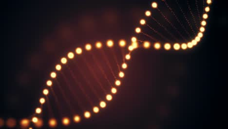 glowing dna doble hélice