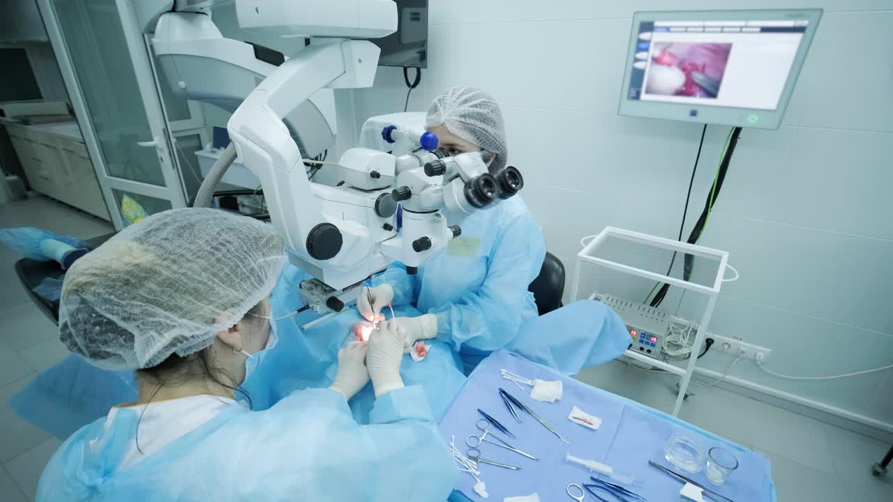 Operación de cirugía plástica de blefaroplastia. Rejuvenecimiento, modificación de la región ocular