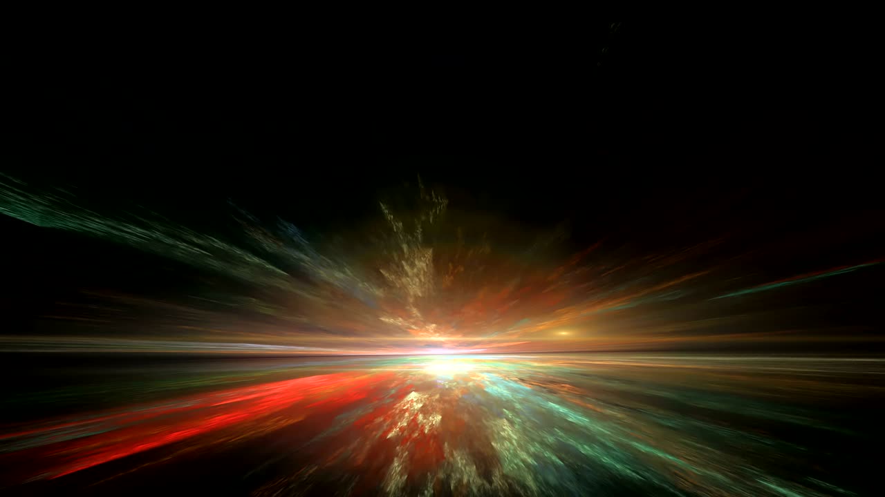 추상적인 다채로운 루프 가능한 프랙탈 랜드 배경 애니메이션