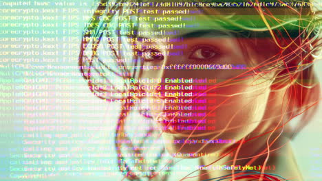 tecnología femenina con auriculares vr en hecho con ai