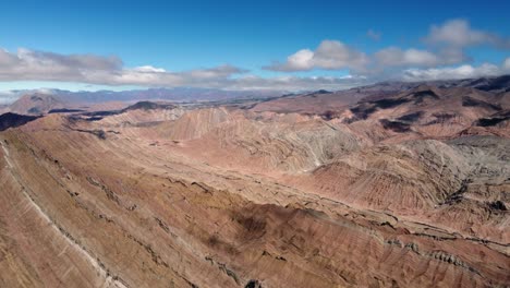 Dramatic-geology:-Aerial-view-of-rustic-Canon-del-Indio-in-Argentina