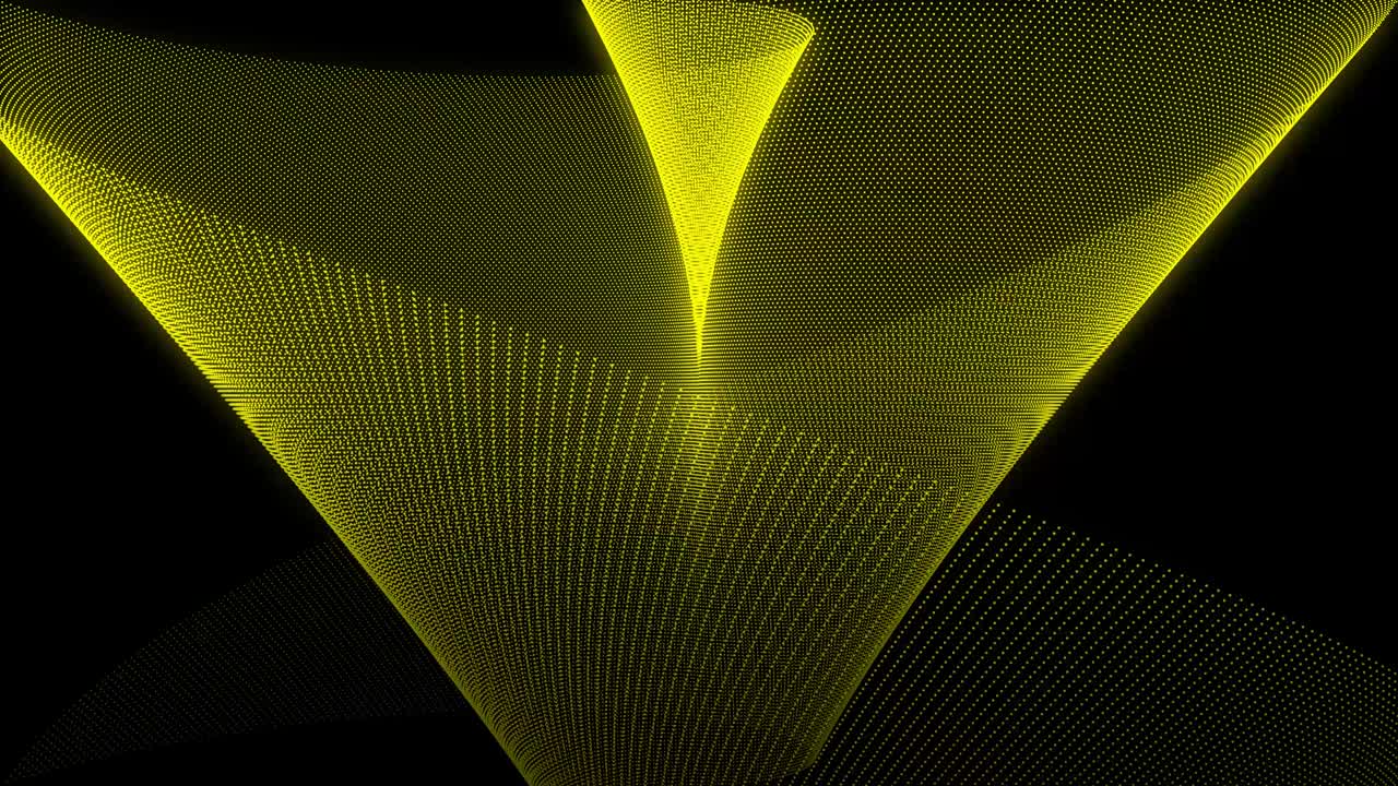 Yellow color Dot Shape Pattern animation motion graphics