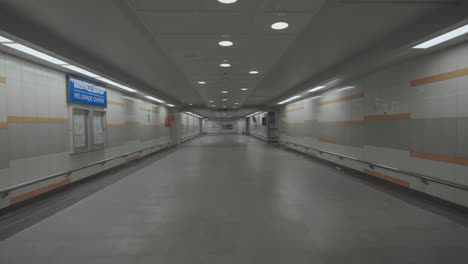 empty subway tunnel in belgrade