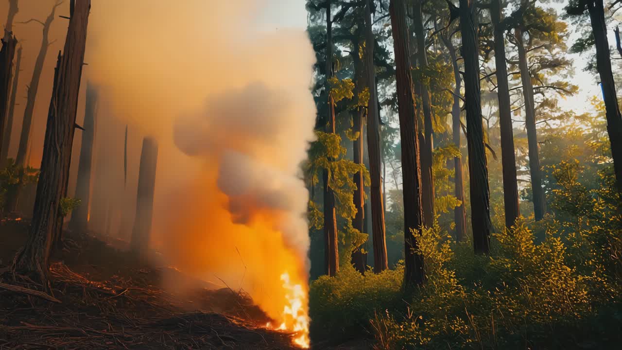 Skogsbrandsförödelse