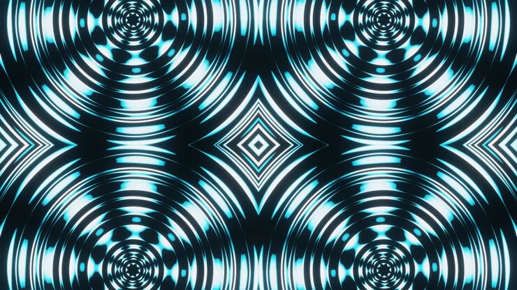 Black and white abstraction of a looped background