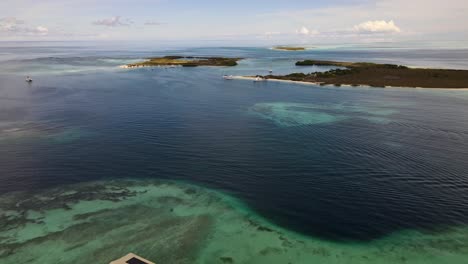 video taken with a stabilized drone at franciski, los roques, venezuela