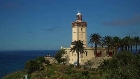 vista sobre el cabo espartel en tánger.