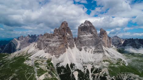 national nature park tre cime in the dolomites alps. beautiful nature of italy.