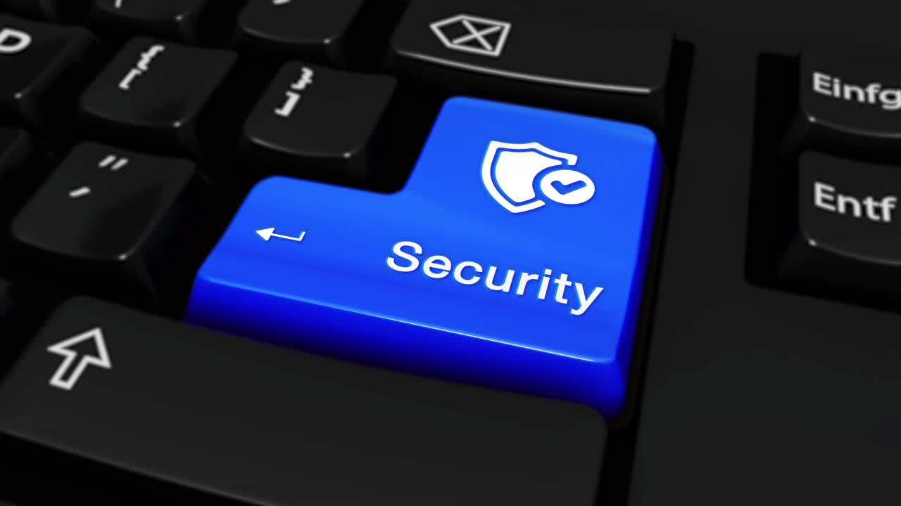 Security Button on a Keyboard