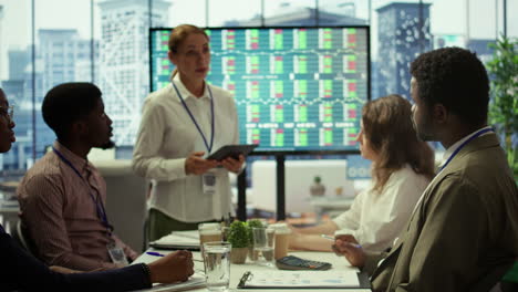 business coworkers engaging in a collaborative startup meeting