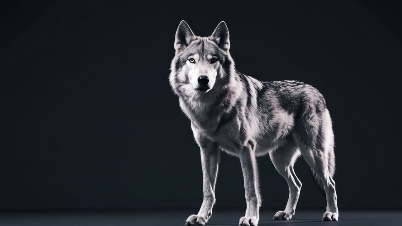 El retrato del lobo gris.
