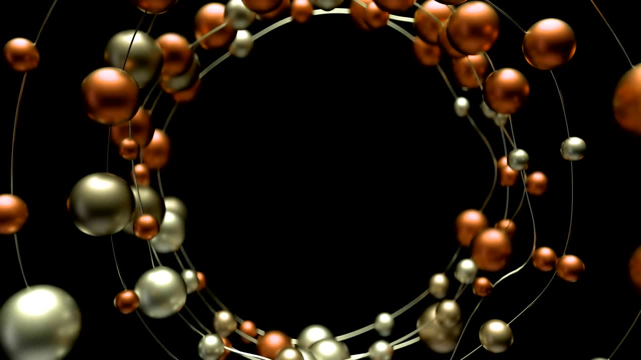 4k moléculas abstractas en una cadena circular.