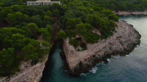 A-drone-shot-over-the-cliffs-in-Croatia