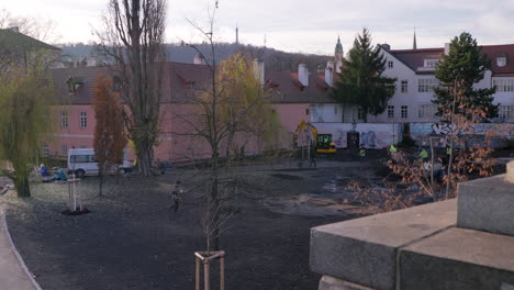 landscaping and redeveloping historical embankment of prague