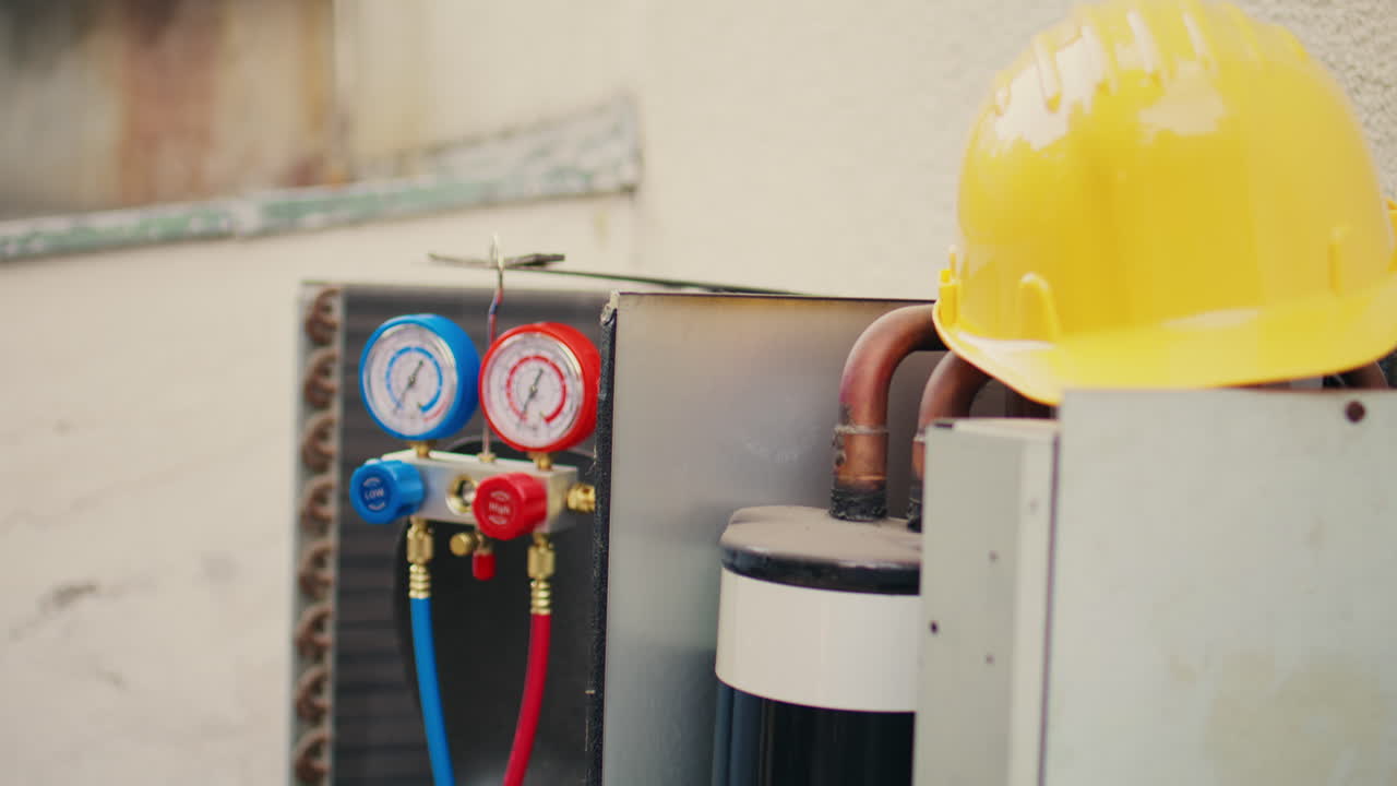 cierre de los medidores del colector de refrigerante