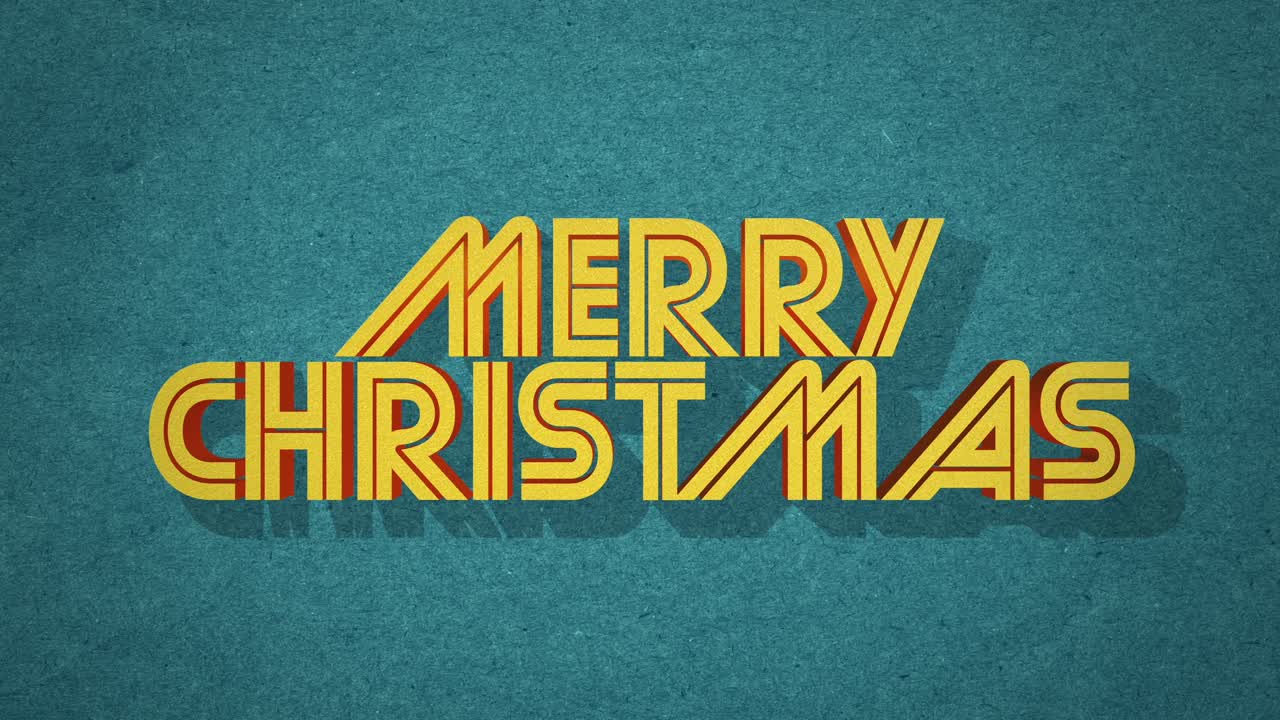 녹색 그런 지 질감에 설정된 복고풍 메리 크리스마스 텍스트