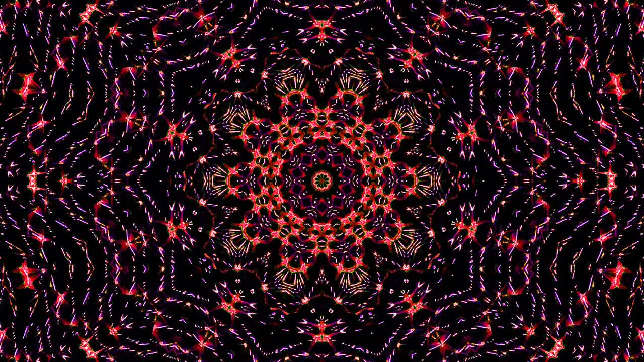 fondo brillantes rayas de luz abstractas establecidas en caleidoscopio a todo color