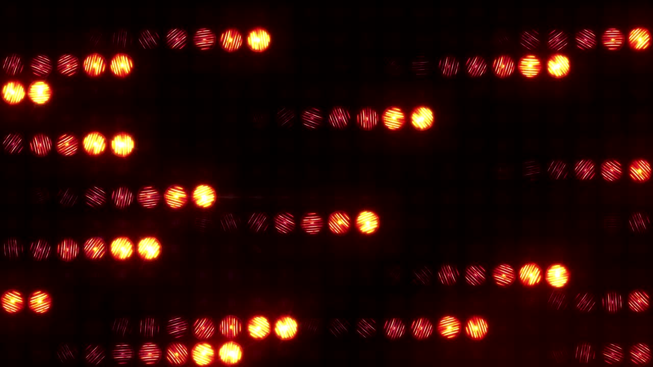 meteoros volando horizontalmente en una pared de luz, bucle