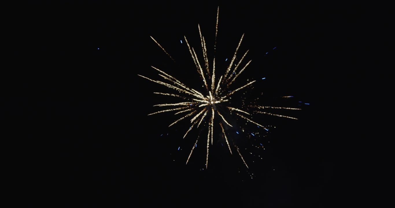 Bellissimi fuochi d'artificio che esplodono nel cielo