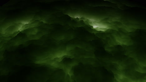 Dramatic-sky-with-twisted-dark-green-clouds