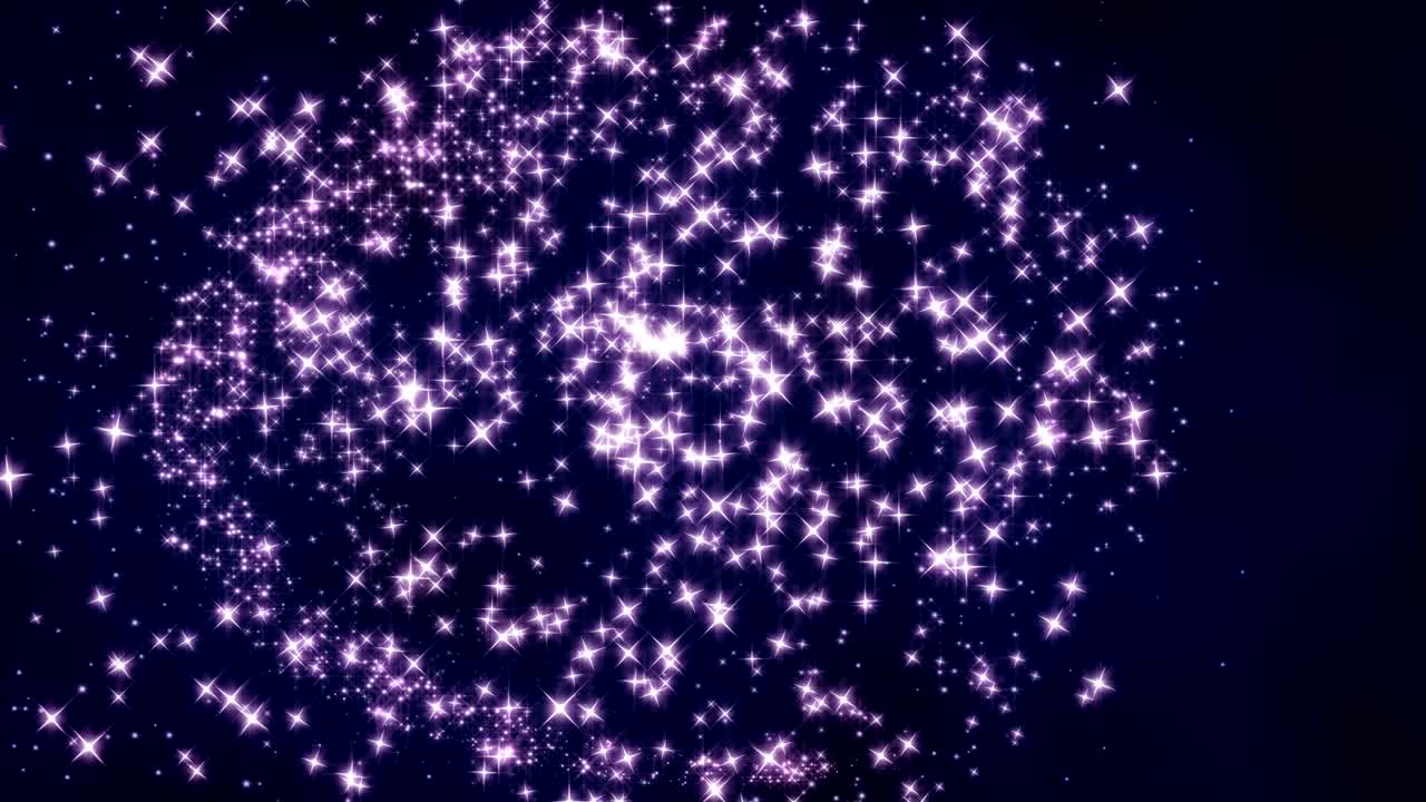 추상적인 반이는 별 배경 (루프)