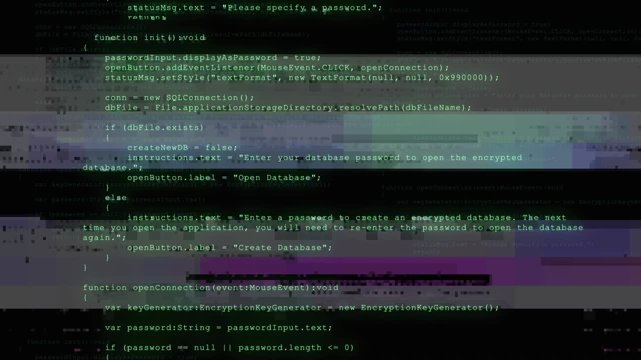 Code on a Computer Screen