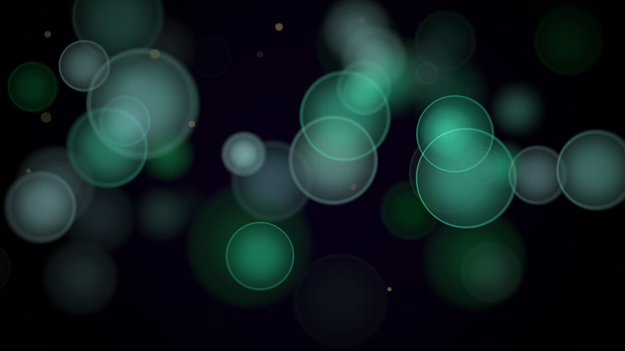 애니메이션 비행 및 동작 추상 입자 및 원형 보케 1