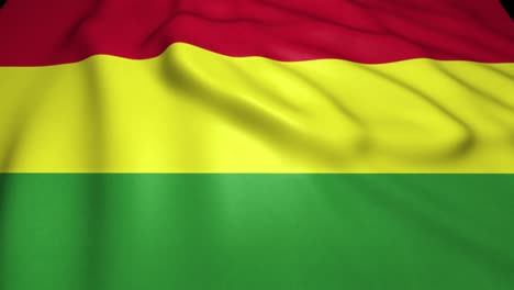 waving realistic bolivia flag in 4k , loop animation