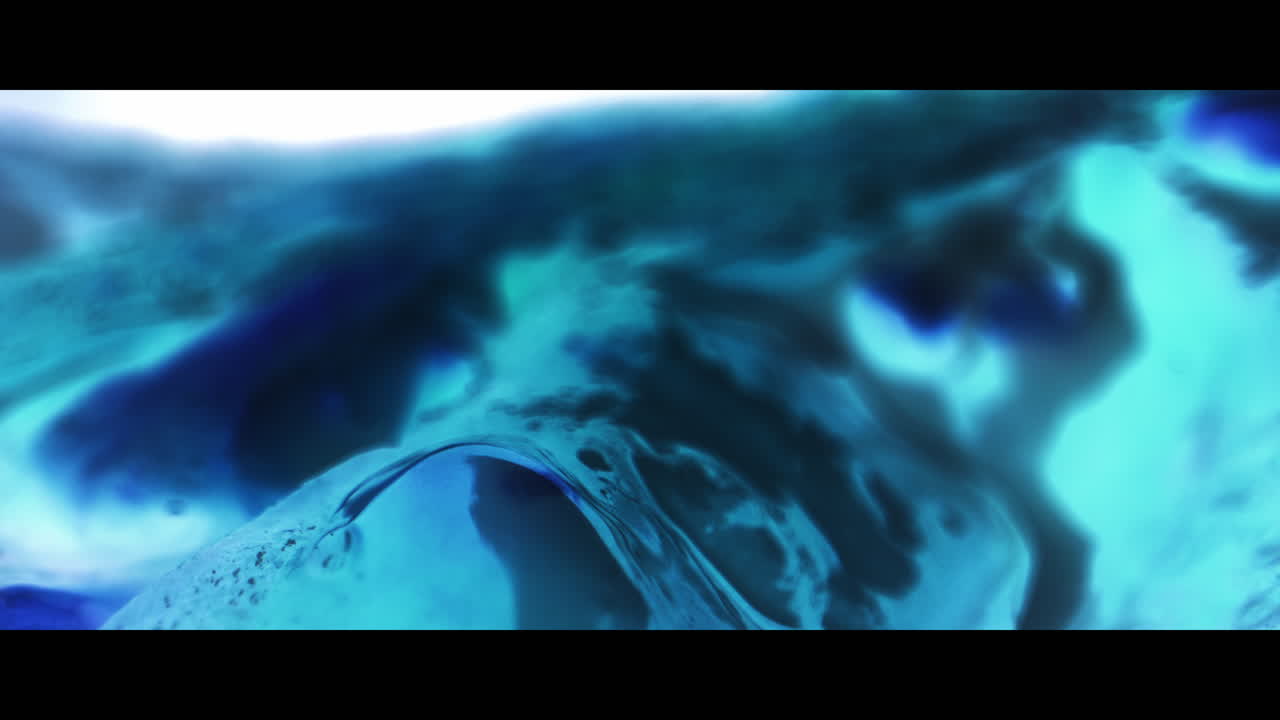 Abstract Blue Liquid Patterns