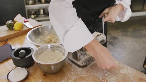 chef making pasta