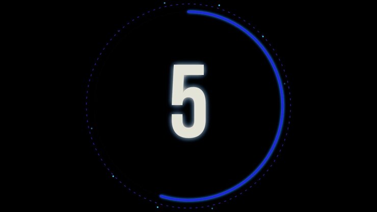 Digital Countdown Timer with Circular Progress Indicator
