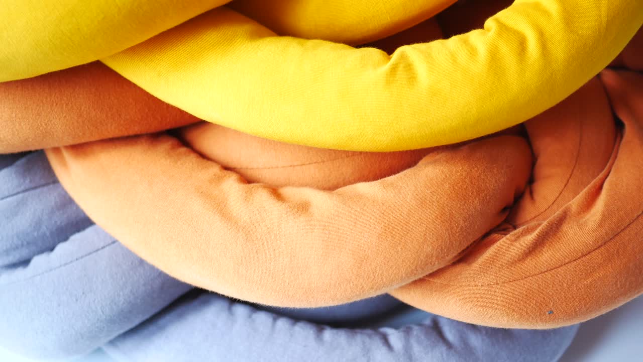 rollos de tela coloridos textura de fondo abstracta