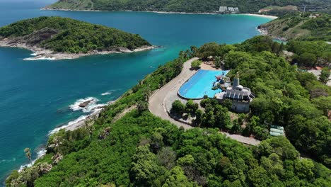aerial view of promthep cape, phuket, thailand