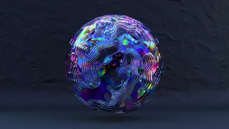 esfera irisante abstracta