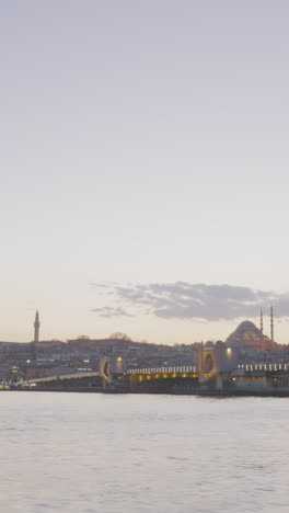 istanbul sunset cityscape