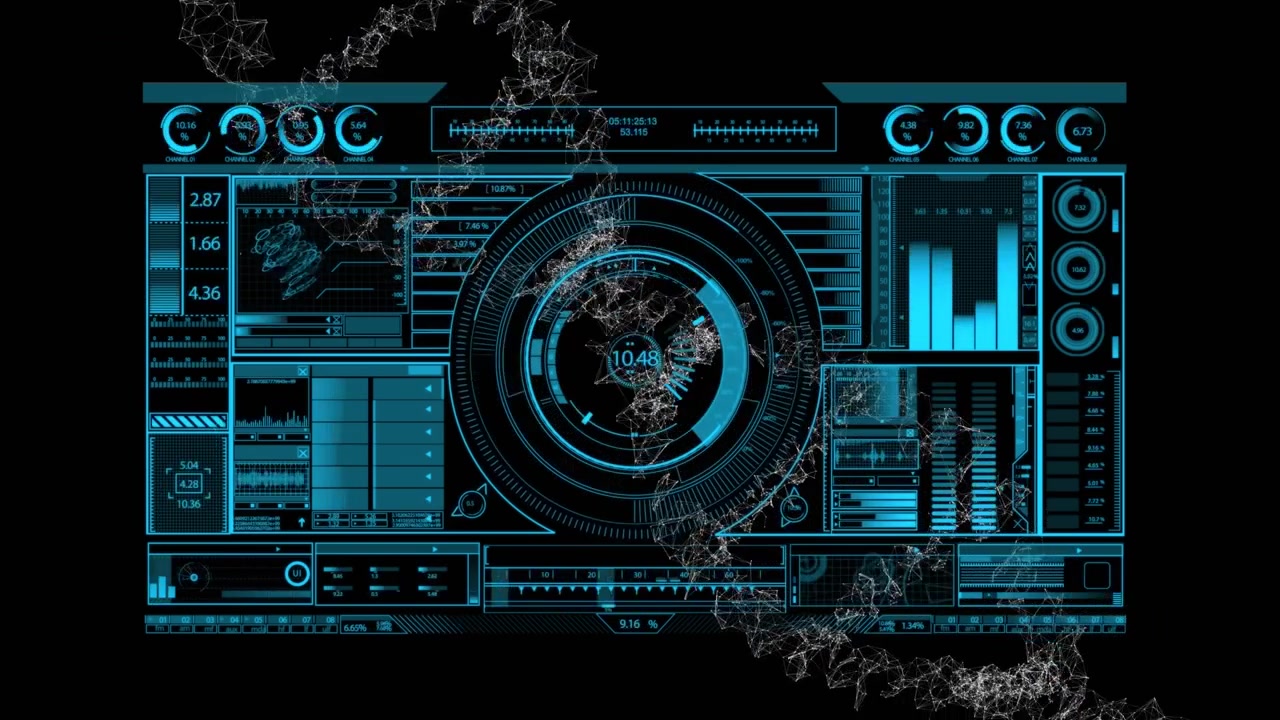 Animation of data processing over dna strand