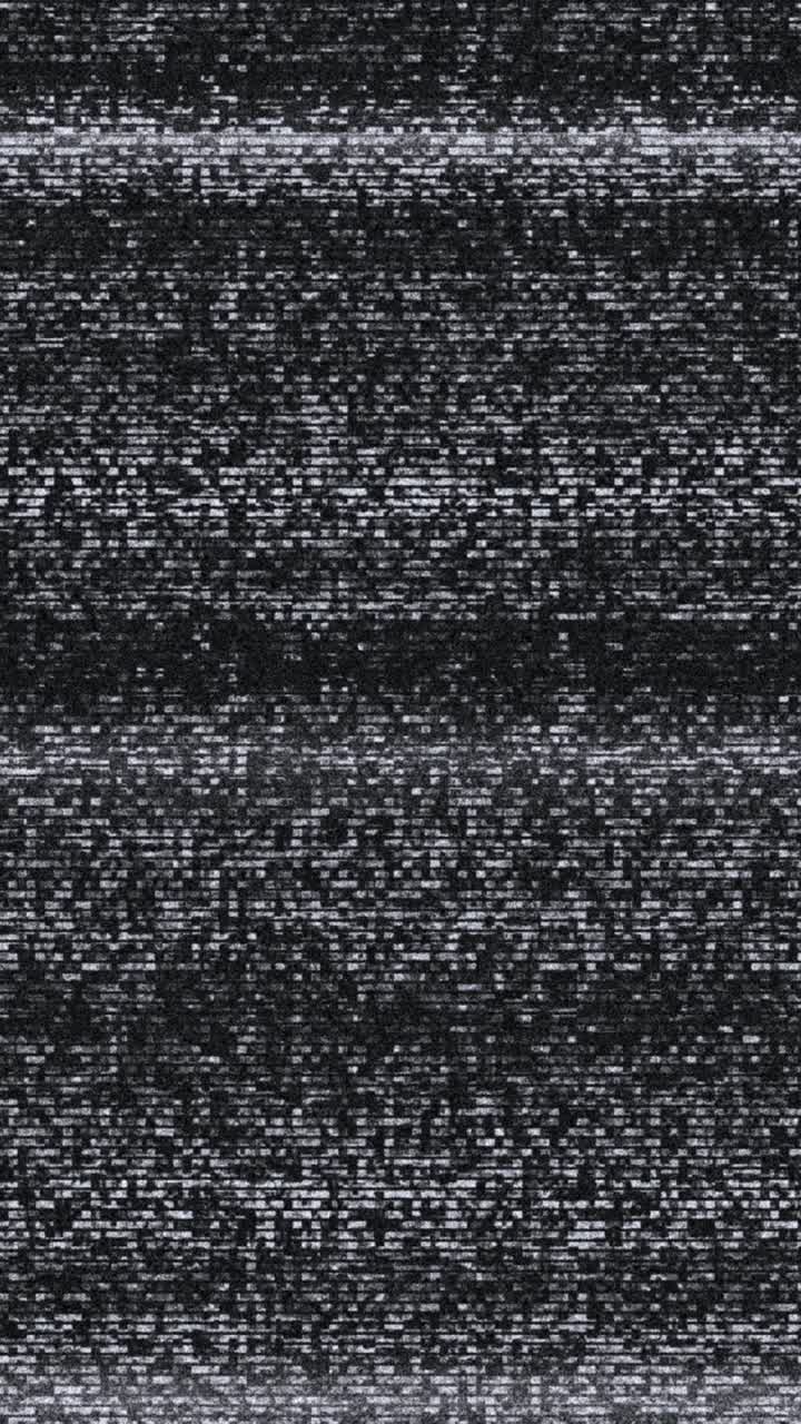 Flickering Television Static with White Noise and No Signal
