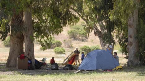 Time-lapse-of-setting-up-a-tent-on-Santa-Cruz-Island-in-Channel-Islands-National-Park-California