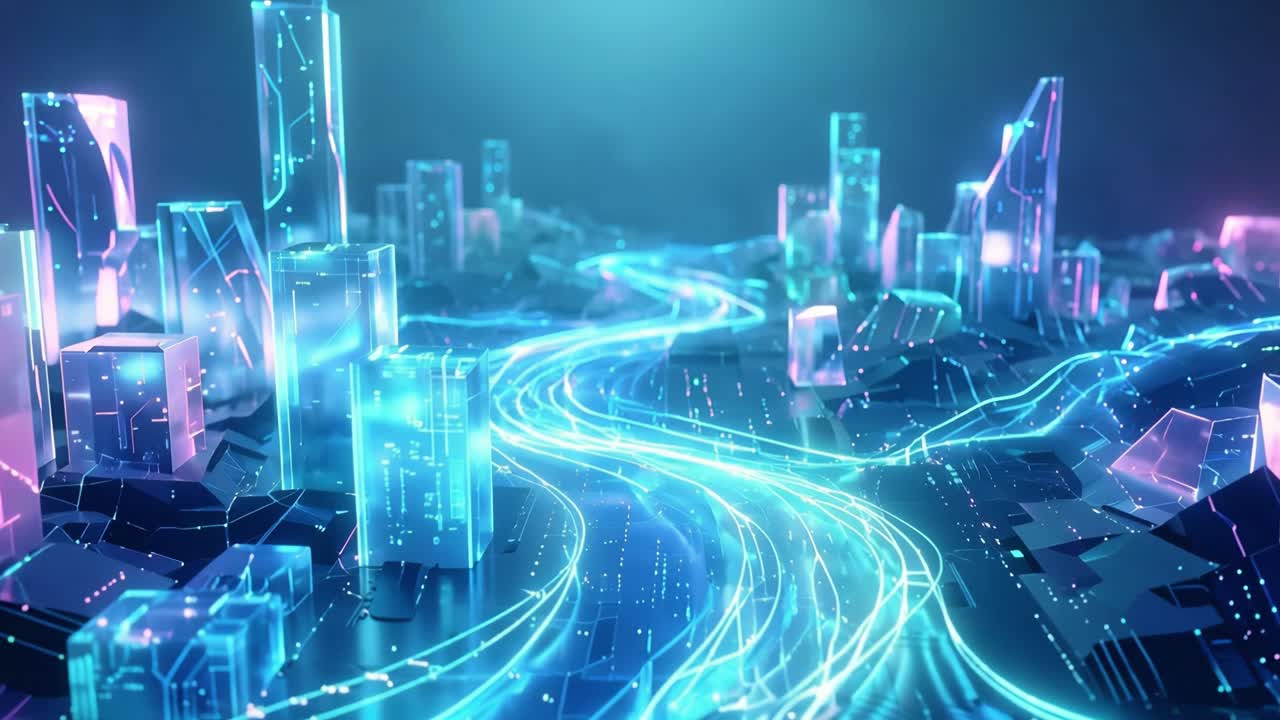 Digital city metaverse network transmitting big data