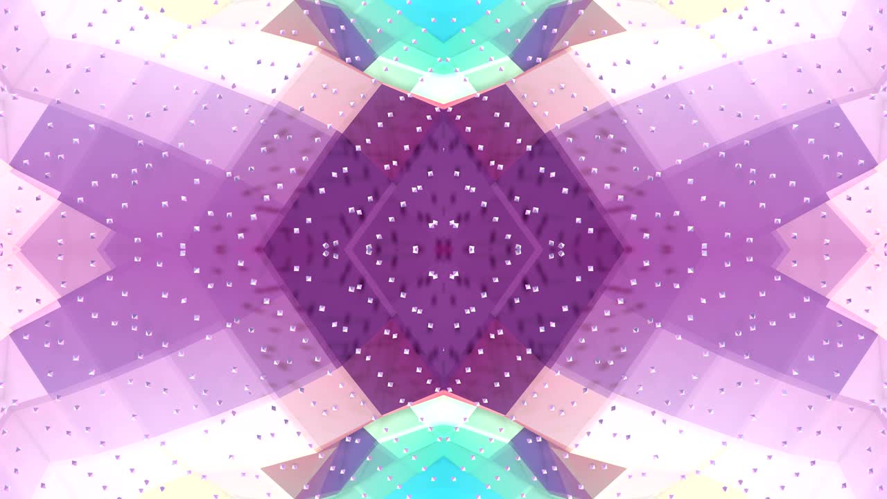 추상적인 간단한 3d 배경, 그라디언트 색상, 낮은 폴리 스타일, 현대적인 기하학적 배경, 또는 칼레도스코프 효과의 수학적 환경, 4k uhd 또는 fullhd 원활한 루프