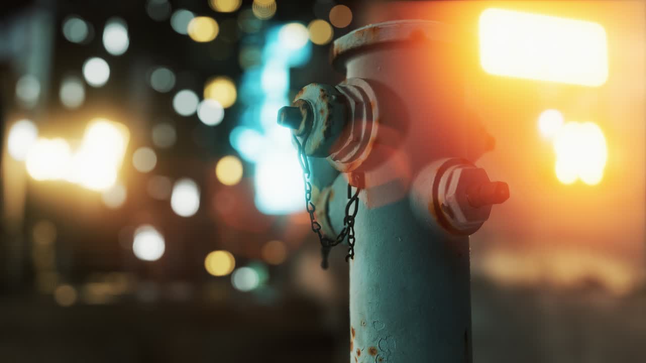 작은 마을의 소방 하이드런트