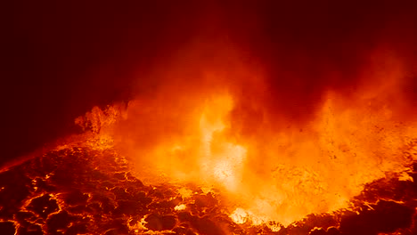 the spectacular nyiragongo volcano erupts at night in the democratic republic of congo 5