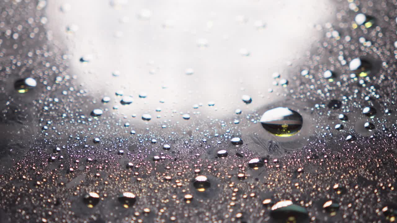 액체 표면, 화학적 농도, 혼합 및 혼합, 느린 움직임