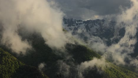 mountain cloud top view landscape. beautiful nature natural landscape